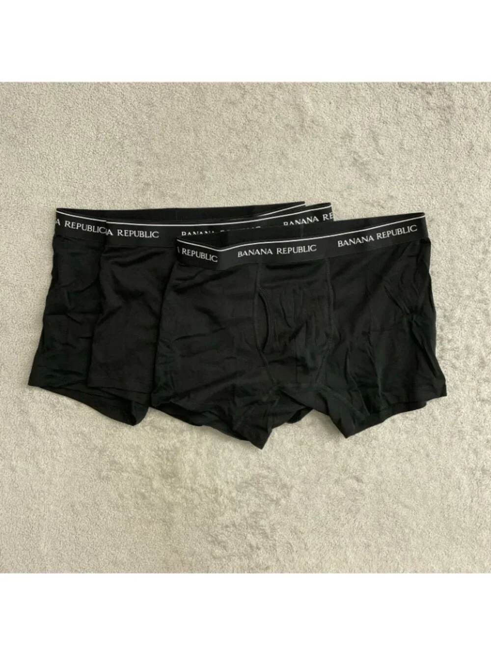 NWOB  Banana Republic Men's Size L Boxer Briefs 3-Pack Black  J2117